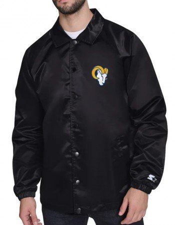  LA Rams Retro Logo Coaches Jacket