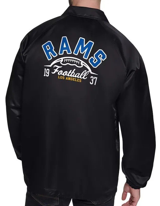 LA Rams Retro Logo Coaches Jacket