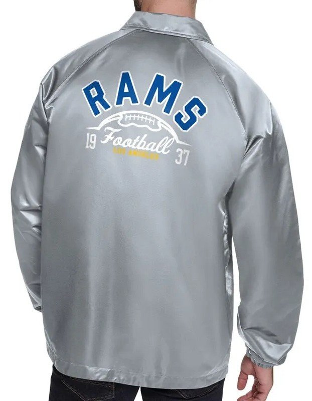LA Rams Retro Logo Coaches Jacket