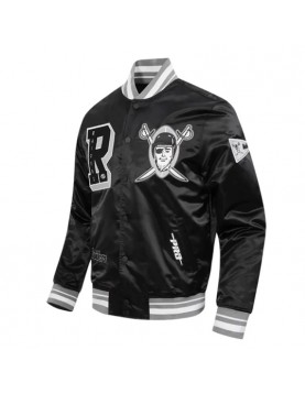 Las Vegas Raiders Best of Classic Rib Satin Jacket