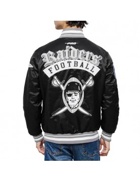 Las Vegas Raiders Best of Classic Rib Satin Jacket