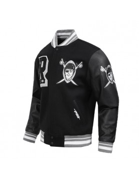 Las Vegas Raiders Best of Classic Rib Varsity Jacket