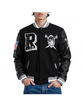 Las Vegas Raiders Best of Classic Rib Varsity Jacket