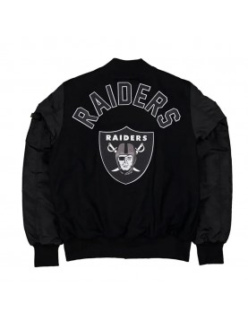 Las Vegas Raiders MA-1 Historic Varsity Jacket
