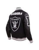 Las Vegas Raiders Mashup Classic Rib Varsity Jacket
