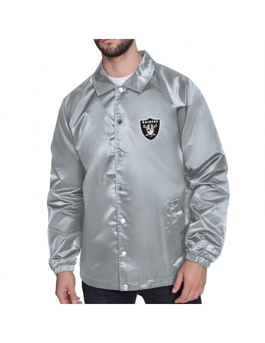 Las Vegas Raiders Retro Logo Coaches Jacket