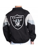 Las Vegas Raiders Yard Line Black Full-Zip Jacket