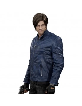 Leon Kennedy Resident Evil Death Island Leather Jacket