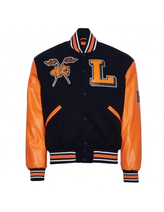Lincoln University (PA) Black and Orange Varsity Jacket - Unisex Wool & Leather