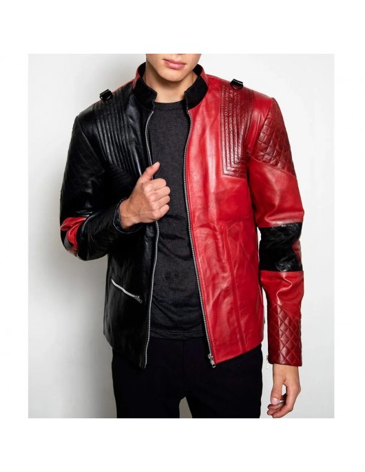 Live Fast Die Clown Halloween Leather Jacket
