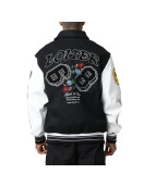 Loiter Varsity Black Jacket