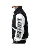 Loiter Varsity Black Jacket