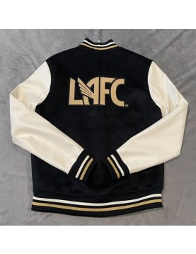 Los Angeles FC Black and White Letterman Jacket