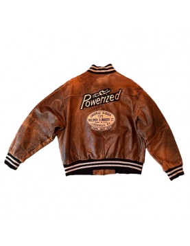 Louisville Slugger Varsity Brown Leather Jacket
