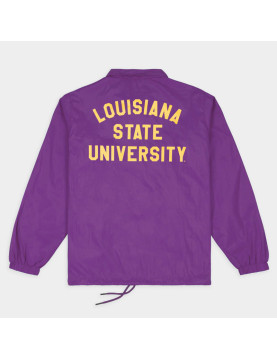 LSU Tigers Roaring Logo Retro Coaches Jacket