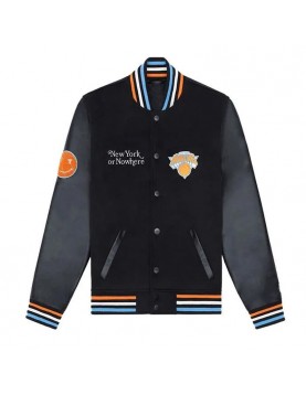 Mariska Hargitay New York Knicks Nowhere Varsity Jacket