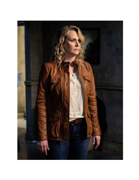 Mary Winchester Motorcycle Leather Jacket – Supernatural Style