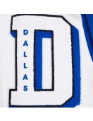 Mashup Dallas Mavericks Blue and White Varsity Jacket