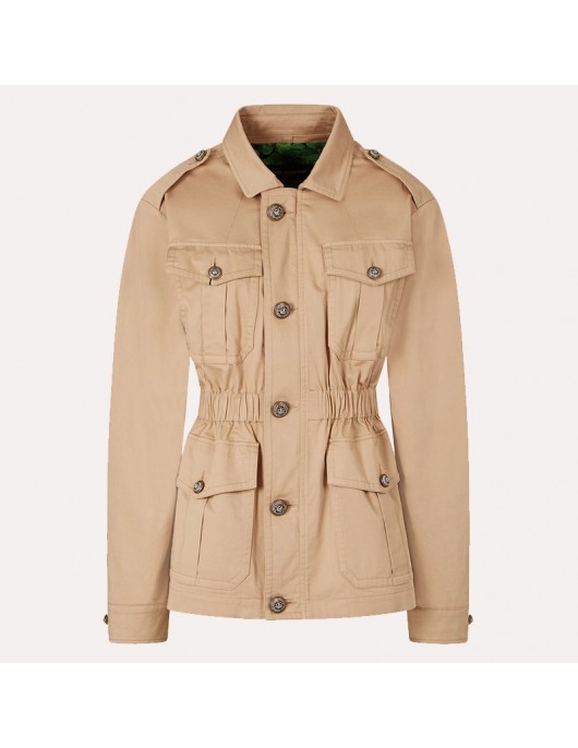 Melania Trump Texas Beige Cotton Jacket Melania Trump Texas Beige Cotton Jacket