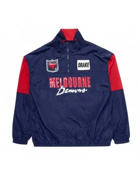 Melbourne Demons Navy Throwback Windbreaker Jacket