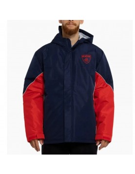 Melbourne Demons Stadium Navy and Red Hooded Jacket