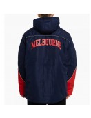 Melbourne Demons Stadium Navy and Red Hooded Jacket