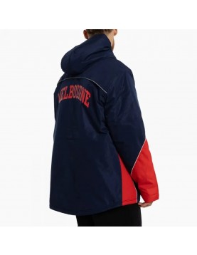Melbourne Demons Stadium Navy and Red Hooded Jacket