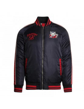 Melbourne Demons Vintage Navy Bomber Full-Zip Jacket