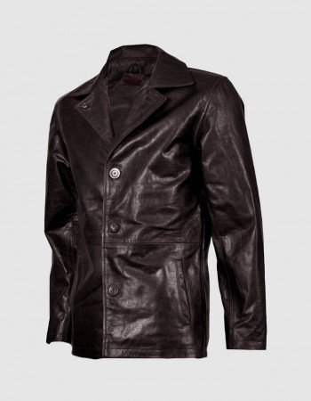 Men's Beautiful Brown Leather Blazer