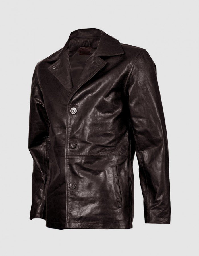 Men's Beautiful Brown Leather Blazer Men's Beautiful Brown Leather Blazer