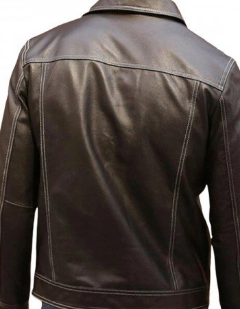 Men's Brown Leather Shirt Men's Brown Leather Shirt