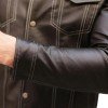 Men's Brown Leather Shirt Men's Brown Leather Shirt