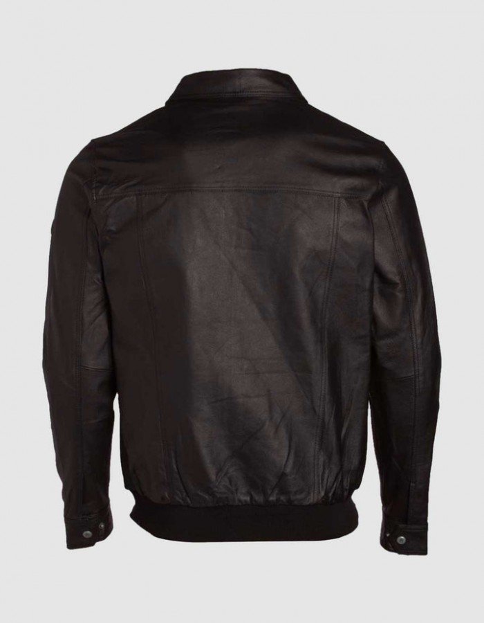 Men's Expressive Brown Bomber Leather Jacket Men's Expressive Brown Bomber Leather Jacket