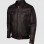 Men's Expressive Brown Bomber Leather Jacket