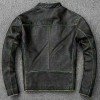 Men's Faded Black Leather Motorcycle Jacket Men's Faded Black Leather Motorcycle Jacket