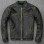 Men's Faded Black Leather Motorcycle Jacket