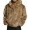 Men's Gray Wolf Faux Fur Bomber with Oversized Hood - Short Furry Hooded Jacket