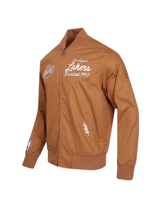 Men's Los Angeles Lakers Brown Paint The City Full-Zip Jacket