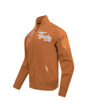 Men's Milwaukee Bucks Brown Paint The City Full-Zip Jacket