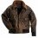 Men Distressed Flight Bomber Jacket