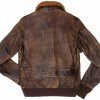 Men Distressed Flight Bomber Jacket