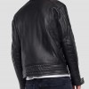 Men’s Crust Motorcycle Leather Jacket with Zipper Pockets Men’s Crust Motorcycle Leather Jacket with Zipper Pockets