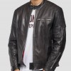 Men’s Crust Motorcycle Leather Jacket with Zipper Pockets Men’s Crust Motorcycle Leather Jacket with Zipper Pockets