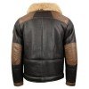 Men’s F-35 Aviator Chocolate Sheepskin Jacket