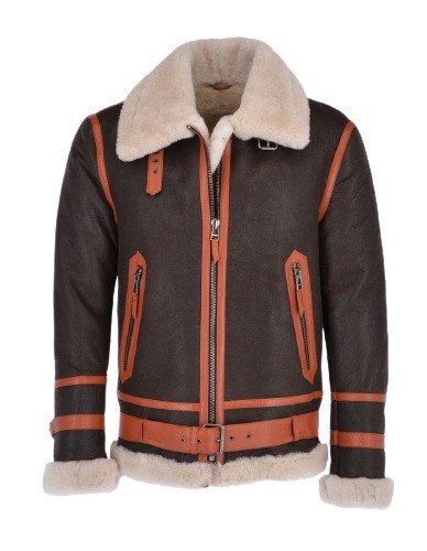 Men’s Flying Aviator Shearling Bomber Jacket Men’s Flying Aviator Shearling Bomber Jacket