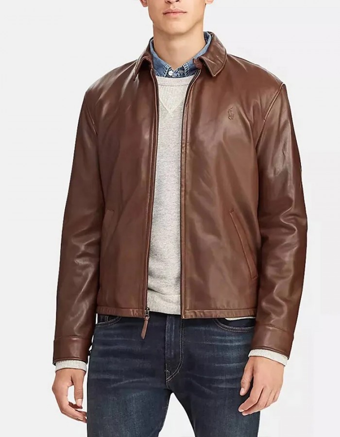 Men’s Lambskin Sporty Leather Jacket Men’s Lambskin Sporty Leather Jacket