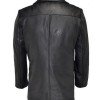 Men’s Naval Black Leather Peacoat Men’s Naval Black Leather Peacoat