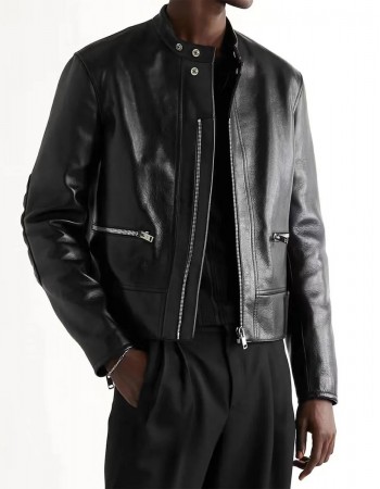 Men’s Slim Fit Cow Leather Motorcycle Jacket Men’s Slim Fit Cow Leather Motorcycle Jacket