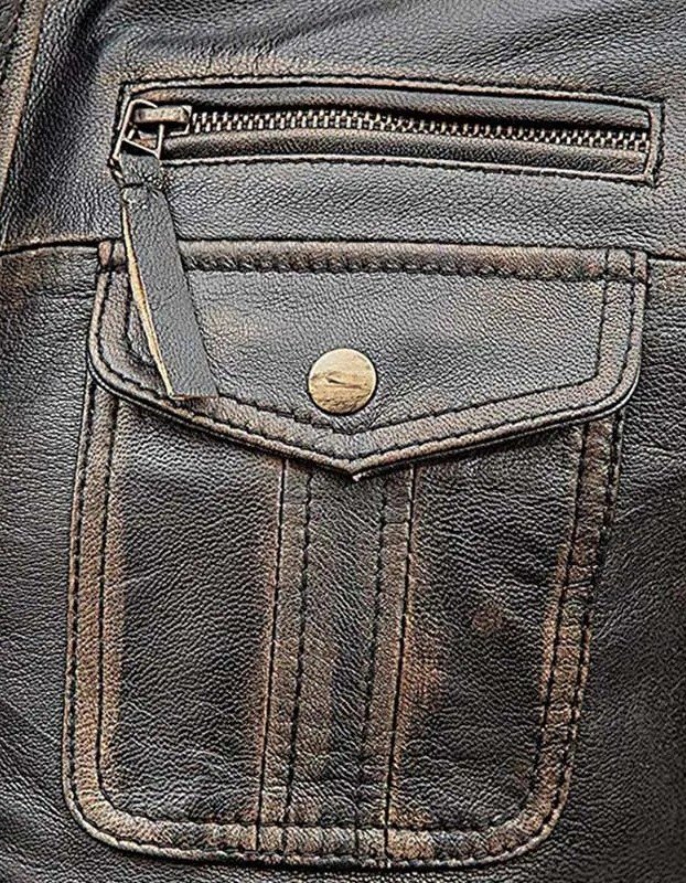 Men’s Vintage Brown Cafe Racer Distressed Leather Jacket Men’s Vintage Brown Cafe Racer Distressed Leather Jacket