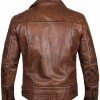Men’s Vintage Quilted Brown Biker Jacket Men’s Vintage Quilted Brown Biker Jacket